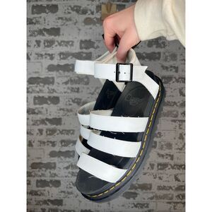 Doc martens | women white Blair sandals leather